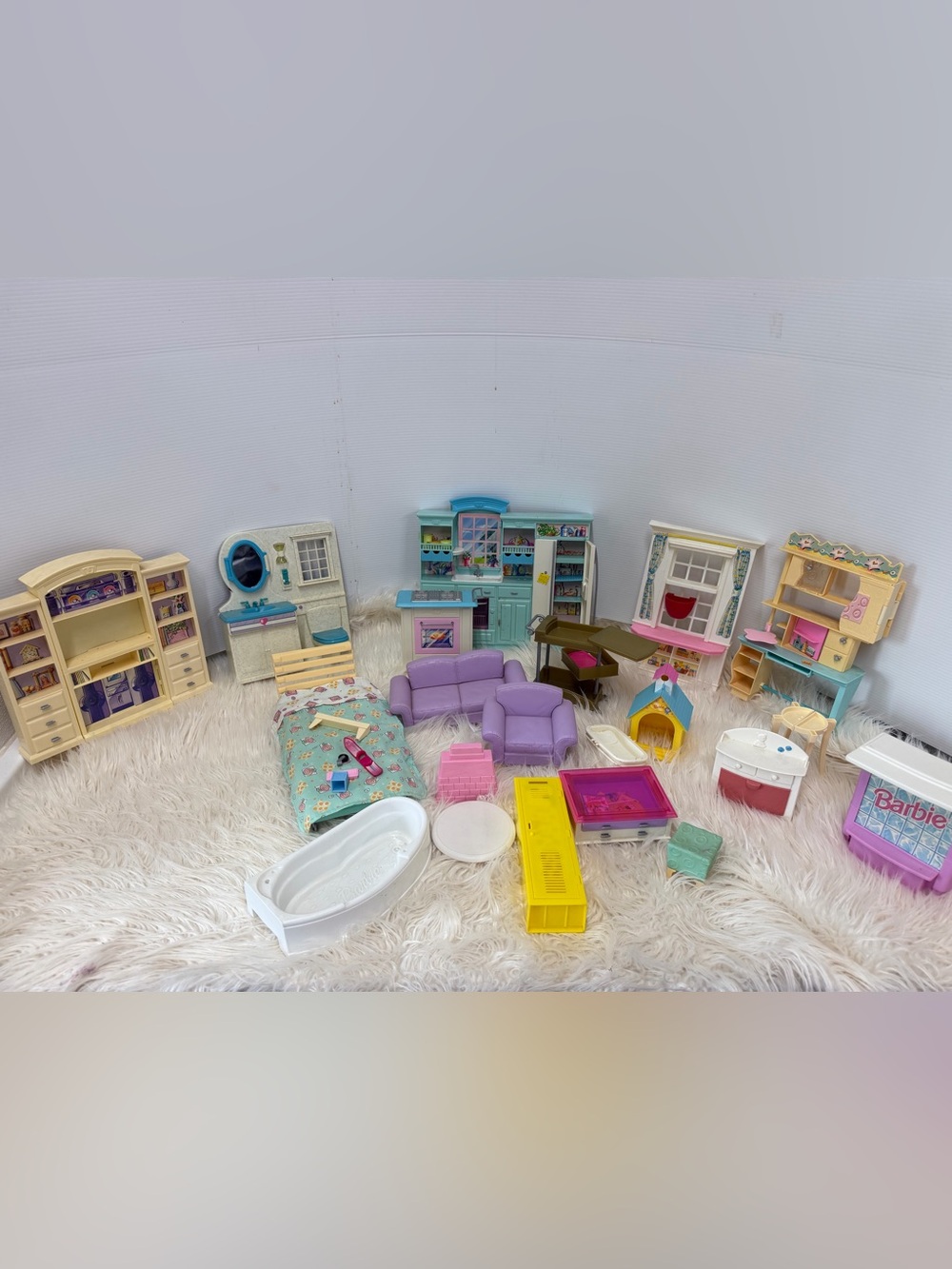 Vintage Barbie furniture lot